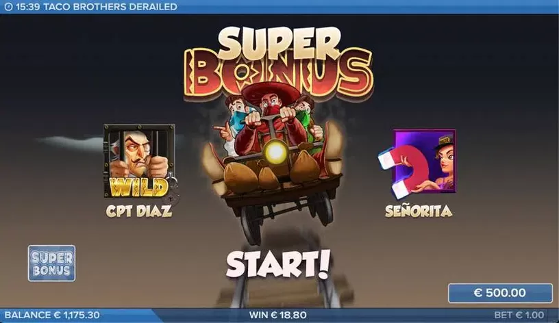 Taco Brothers Derailed slot screenshot 3