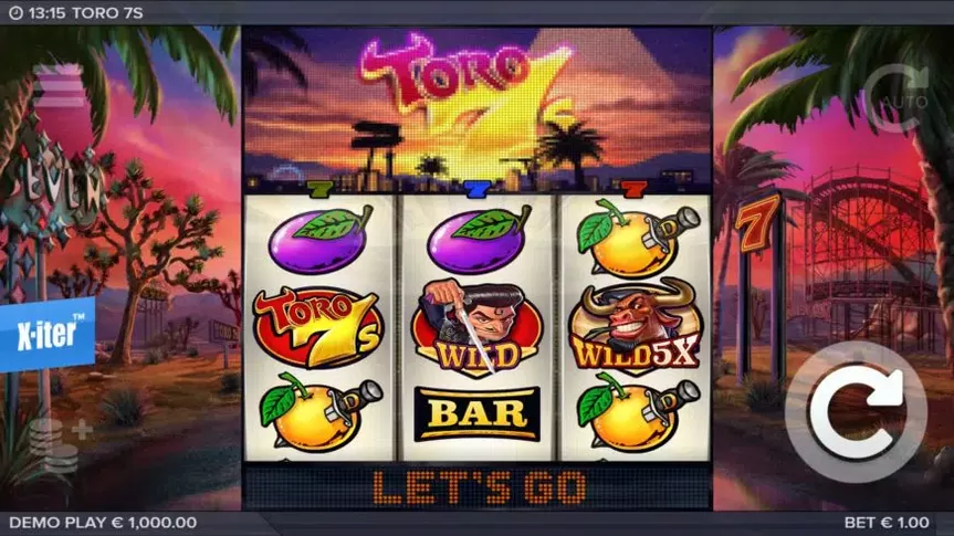 Toro 7s slot screenshot 1