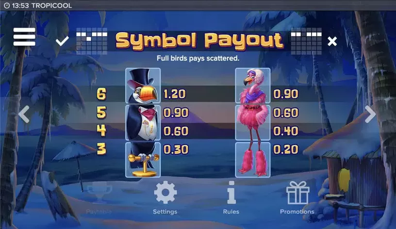 Tropicool slot screenshot 9