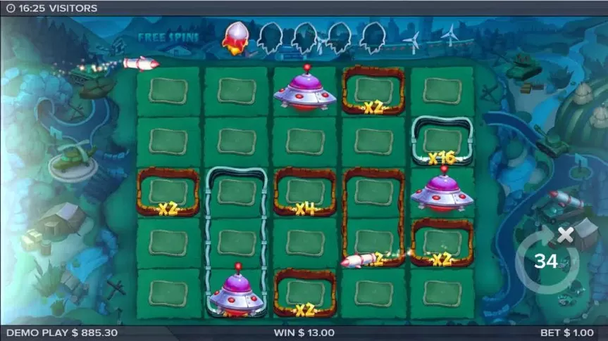 Visitors slot screenshot 7