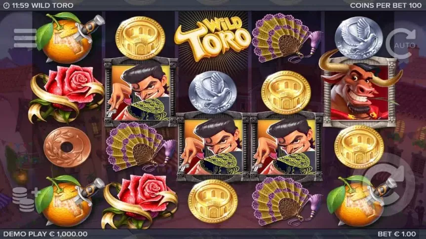 Wild Toro slot screenshot 1
