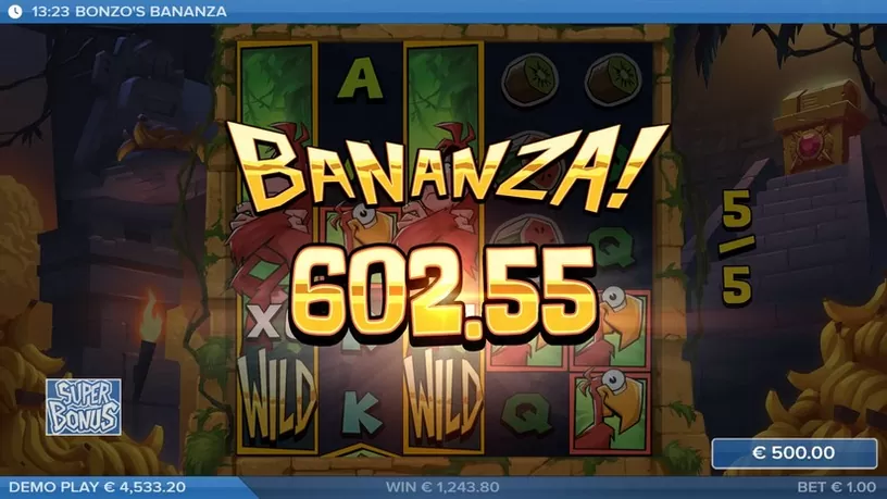 Bonzo’s Bananza slot screenshot 6