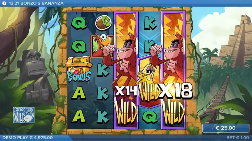 Bonzo’s Bananza slot screenshot 2