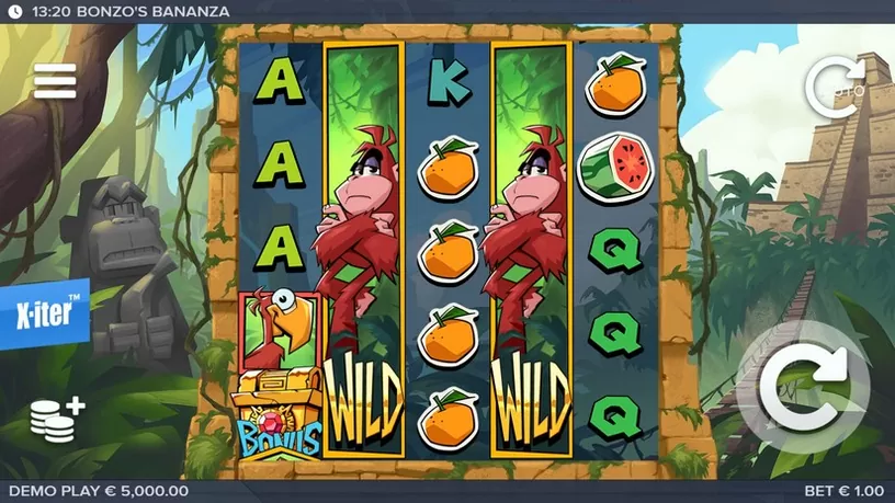 Bonzo’s Bananza slot screenshot 1