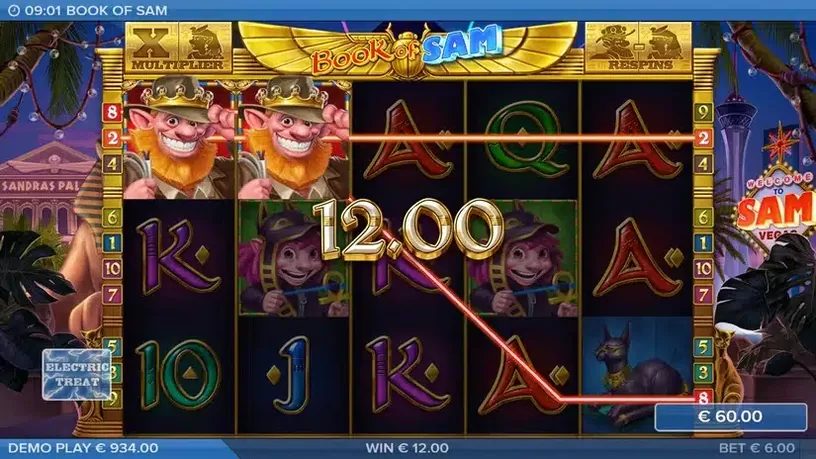 Book of Sam slot screenshot 2