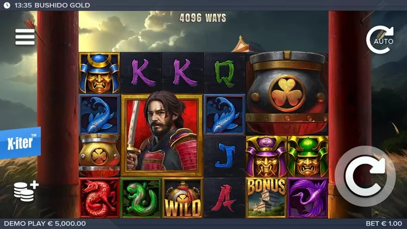 Bushido Gold slot screenshot 1