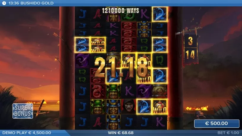 Bushido Gold slot screenshot 5