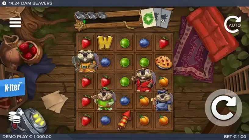Dam Beavers slot screenshot 1