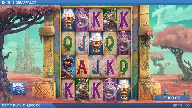 Giraffalot slot screenshot 2