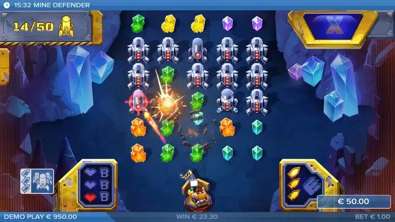 Mine Defender slot screenshot 6