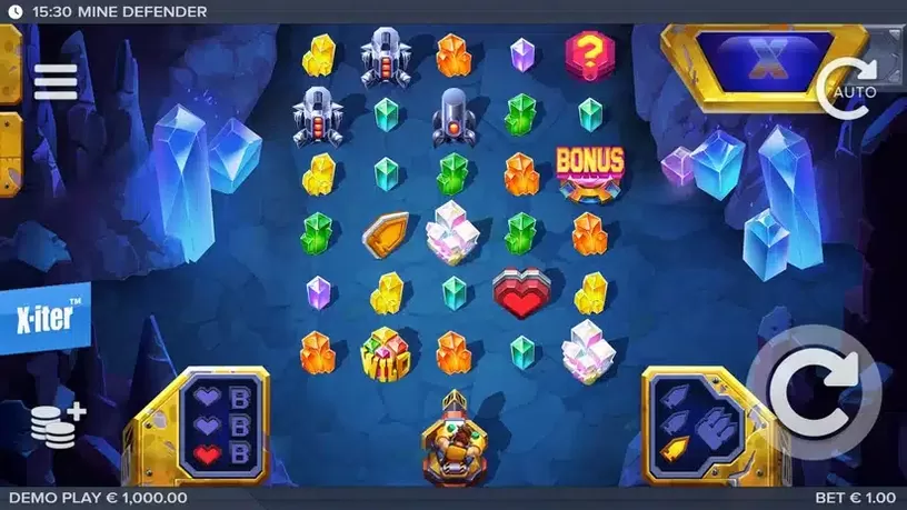 Mine Defender slot screenshot 1