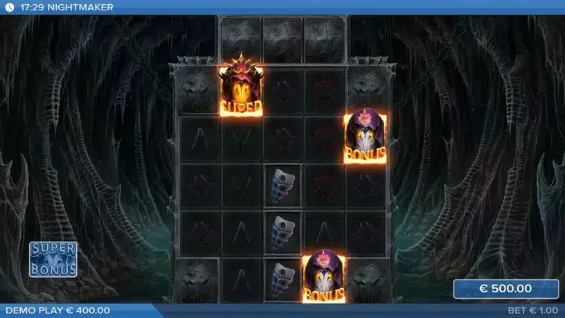 Nightmaker slot screenshot 2