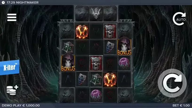 Nightmaker slot screenshot 1