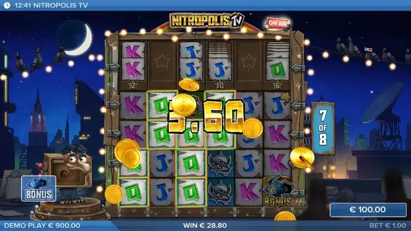 Nitropolis TV slot screenshot 5