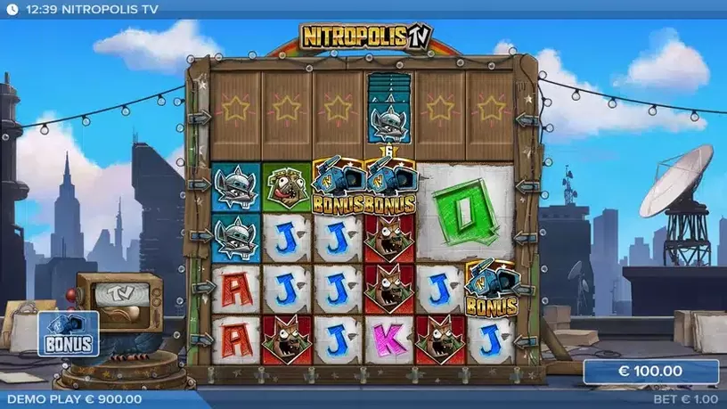 Nitropolis TV slot screenshot 1