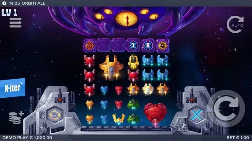 Orbitfall slot screenshot 1