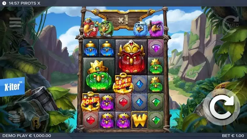 Pirots X slot screenshot 1