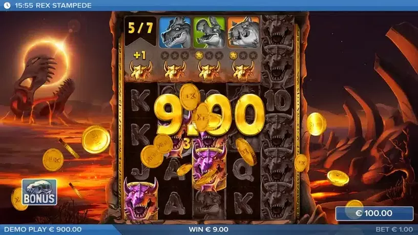 Rex Stampede slot screenshot 5