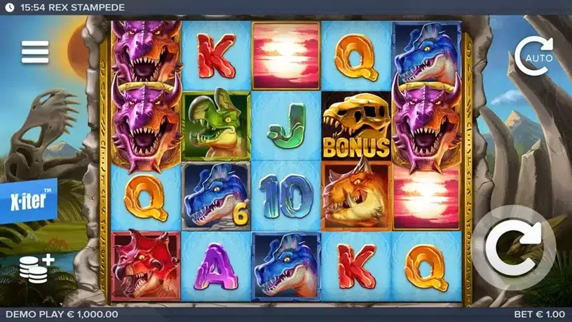 Rex Stampede slot screenshot 1