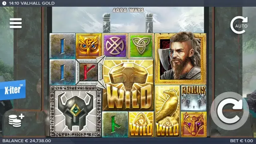 Valhall Gold slot screenshot 1