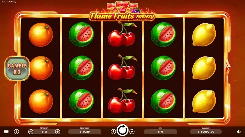 Flame Fruits Frenzy slot screenshot 1