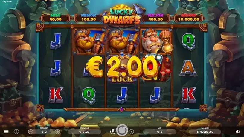 Lucky Dwarfs slot screenshot 3