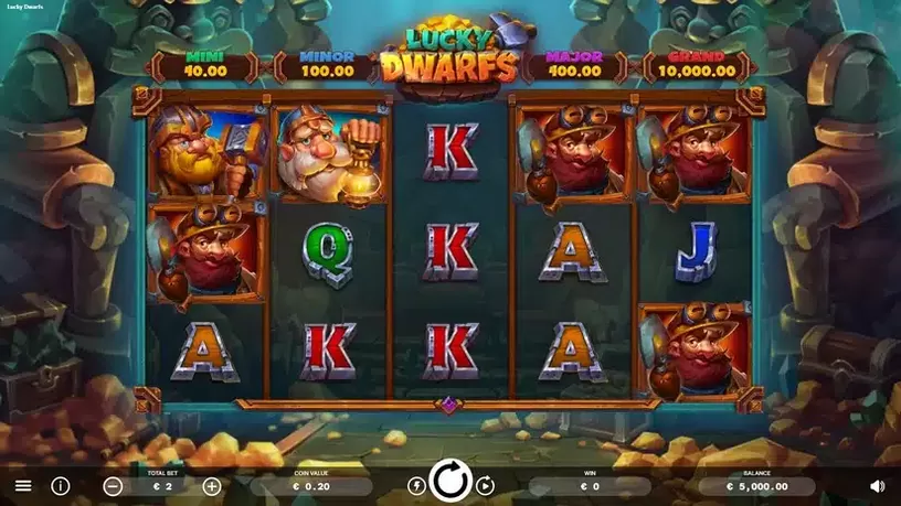 Lucky Dwarfs slot screenshot 1