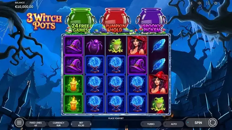3 Witch Pots slot screenshot 1