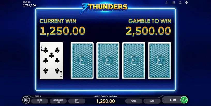 3 Thunders slot screenshot 2
