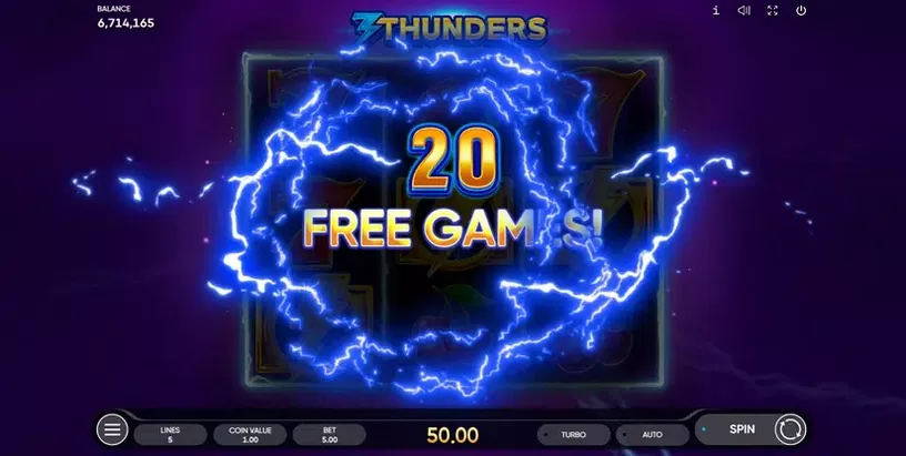 3 Thunders slot screenshot 4