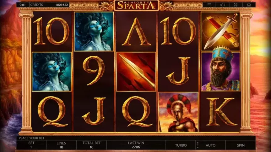 Almighty Sparta slot screenshot 1