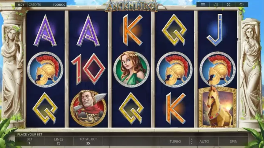 Ancient Troy slot screenshot 1