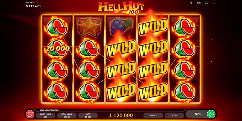 Hell Hot 100 slot screenshot 2