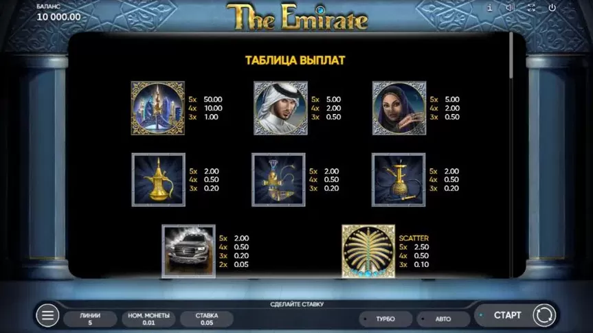 The Emirate slot screenshot 2