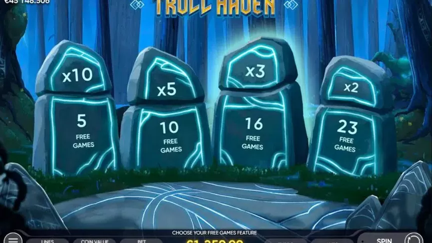 Troll Haven slot screenshot 2