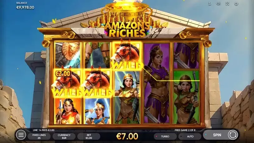 Amazons Riches slot screenshot 5