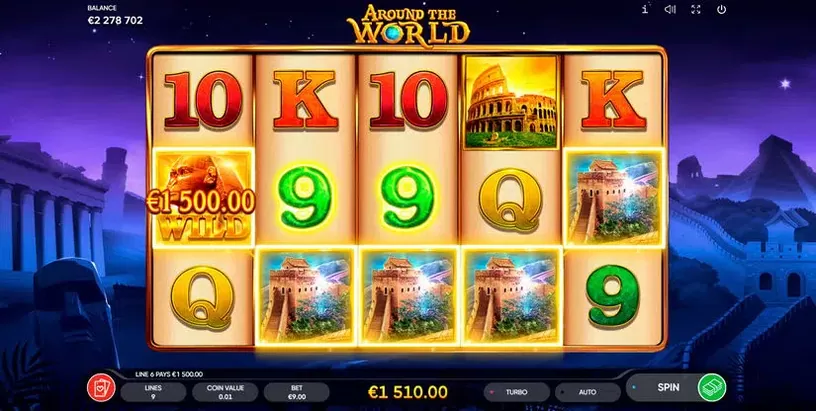 Around the World slot screenshot 3