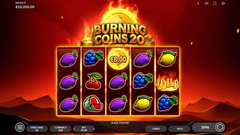Burning Coins 20 slot screenshot 1