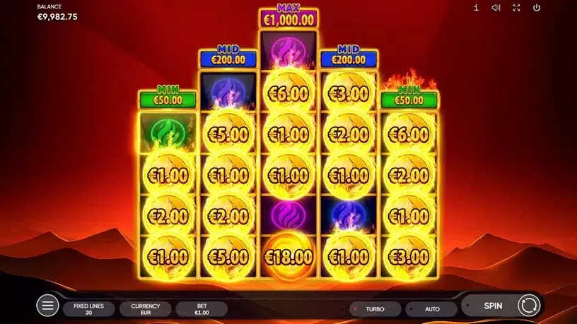 Burning Coins 20 slot screenshot 6