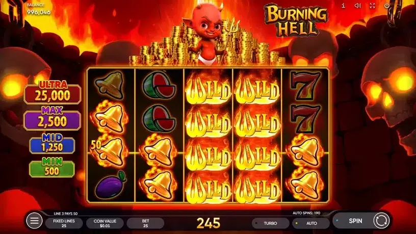 Burning Hell slot screenshot 3