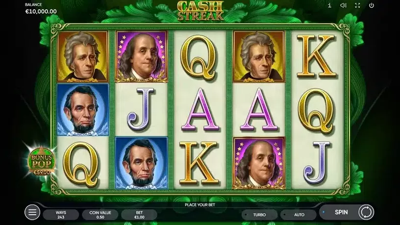 Cash Streak slot screenshot 1