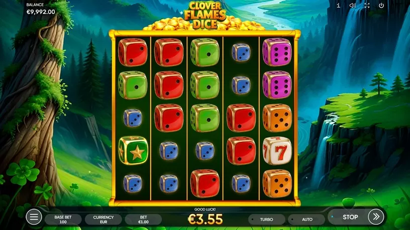 Clover Flames Dice slot screenshot 3