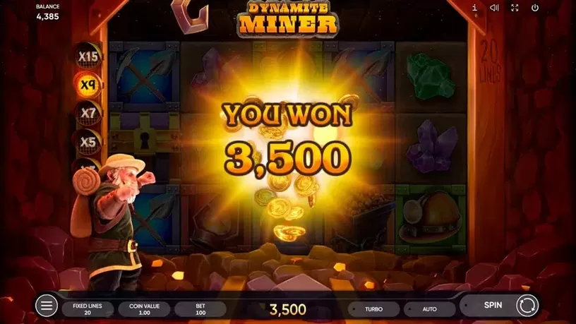Dynamit Miner slot screenshot 8