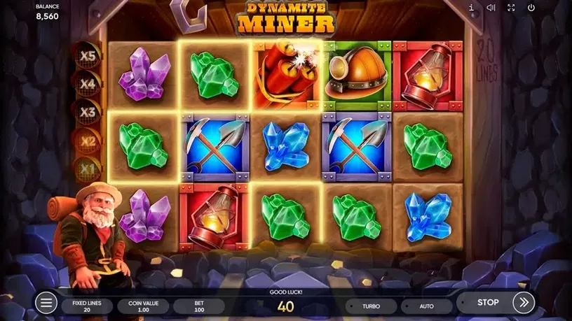 Dynamit Miner slot screenshot 3