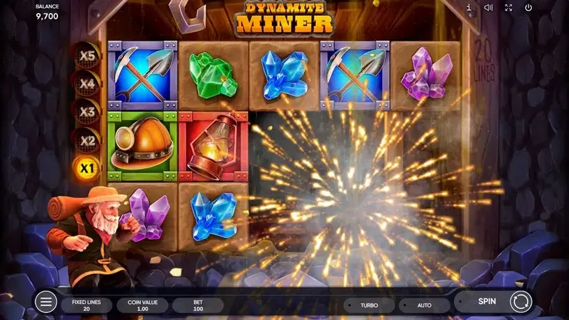 Dynamit Miner slot screenshot 2