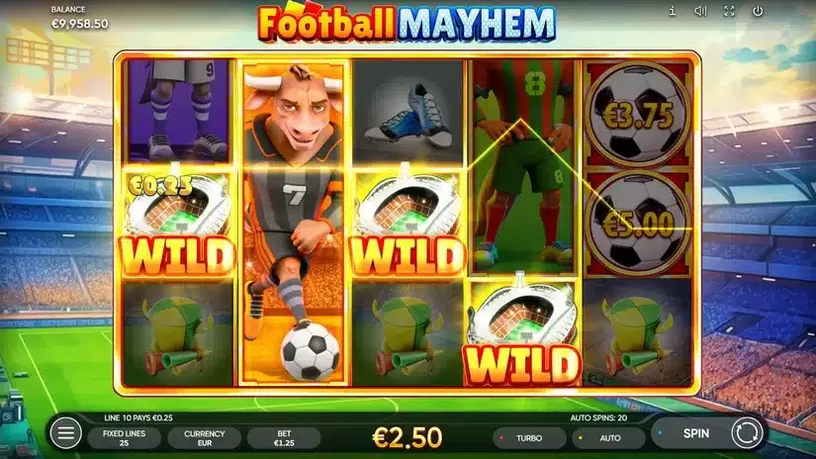 Football Mayhem slot screenshot 2