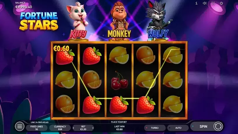 Fortune Stars slot screenshot 1
