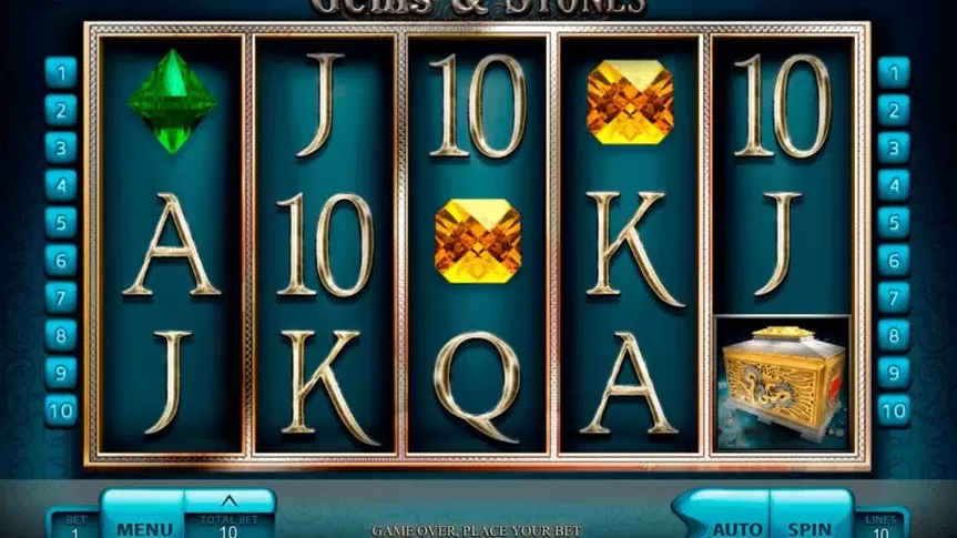 Gems & Stones slot screenshot 2