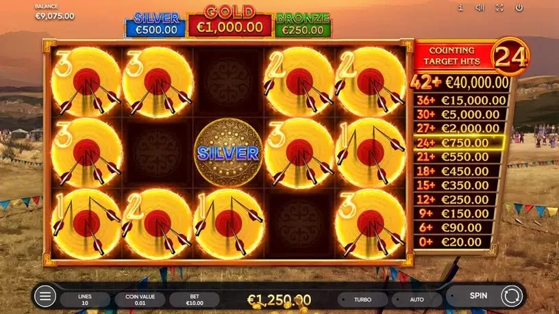 Mongol Treasures 2 Archery Competition slot screenshot 6