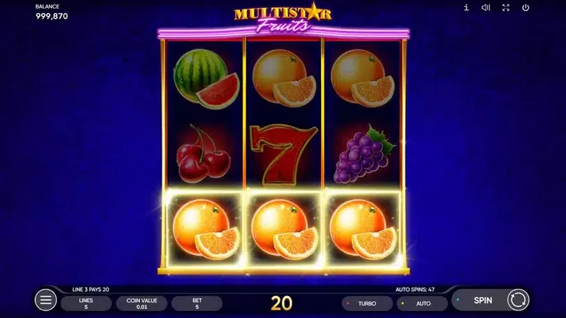 Multistar Fruits slot screenshot 4